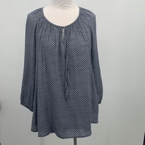 Fred David Blue & White Polkadot Size L